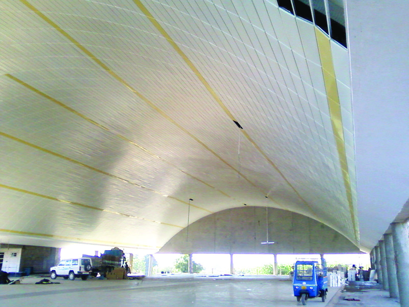 Enhance your architecture with Proflex Systems' innovative arch shape roofing.